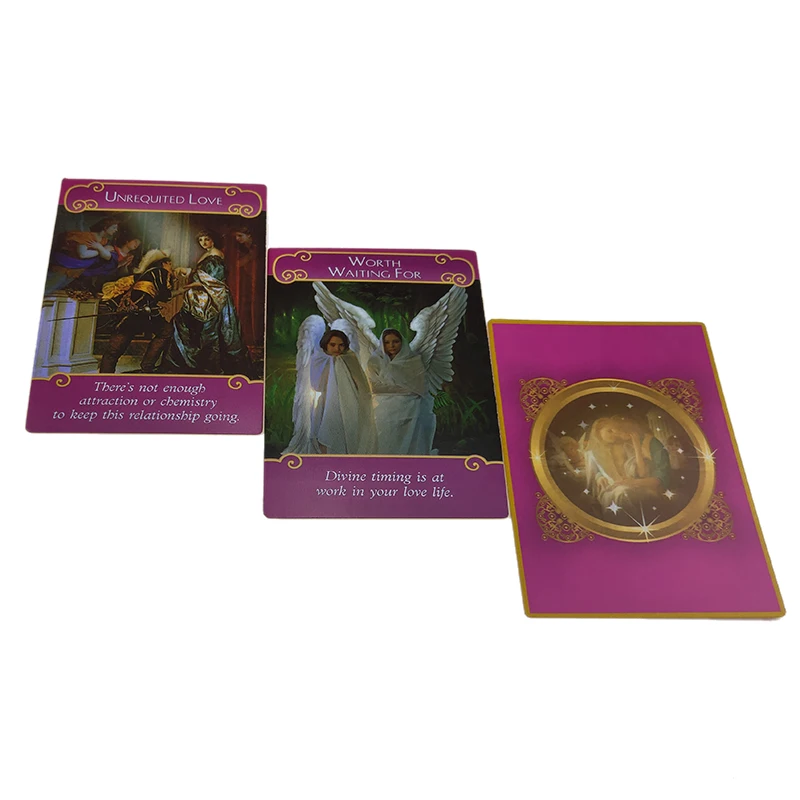 44 шт./компл. романтические карты с ангелом и ораклом карточки Таро набор игровых