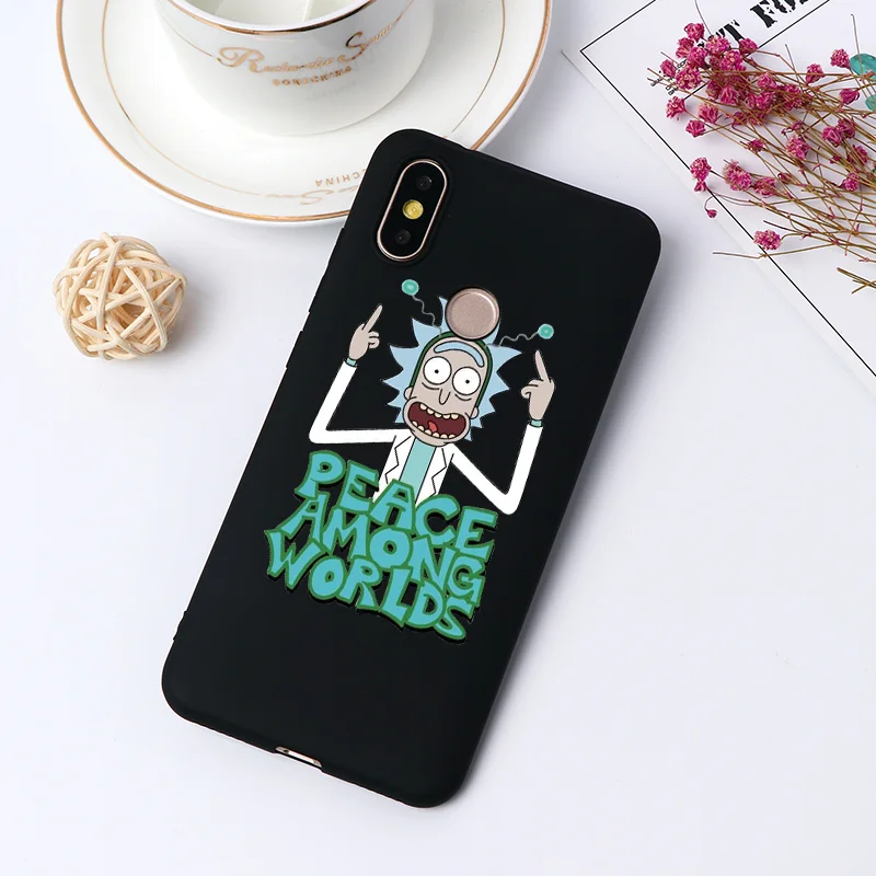 Матовый чехол из ТПУ с забавным рисунком Рика и Морти для Xiaomi mi 9T Pro A1 A2 6X5X8 Lite 9 SE Red mi K20 7A S2 Note 7 Pro Fundas