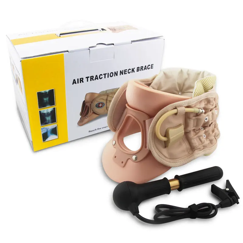 Надувной шейный ошейник массажер для шеи и приспособление коррекции
