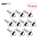 10 шт. нержавеющая сталь 316 ручной наконечник Sup центральный плавник винтовая пластина длинная доска винт и пластина умный винт Лонгборд плавник коробка винтов