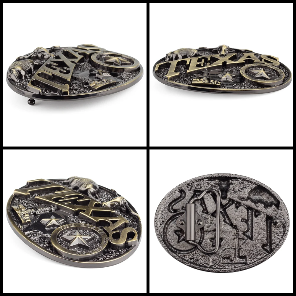 

UFAY TEXAS Buckle Genuine Leather Belt Cowboy Pure Cowhide for Man Fashion Cowskin Soft