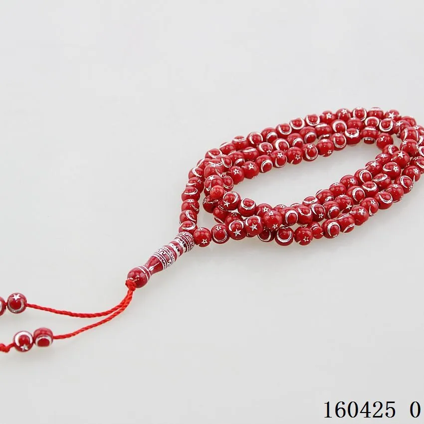 Исламские молитвенные бусы мусульманские четки смола Tasbih кисточка кулон 99 бусин