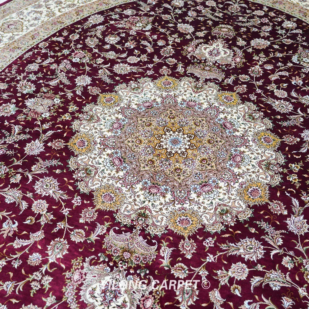 Beste Yilong 8 'X 10' Oversized Handgemaakte Zijden Perzisch Tapijt Oosterse Ovale Woonkamer Tapijt (TJ180A)