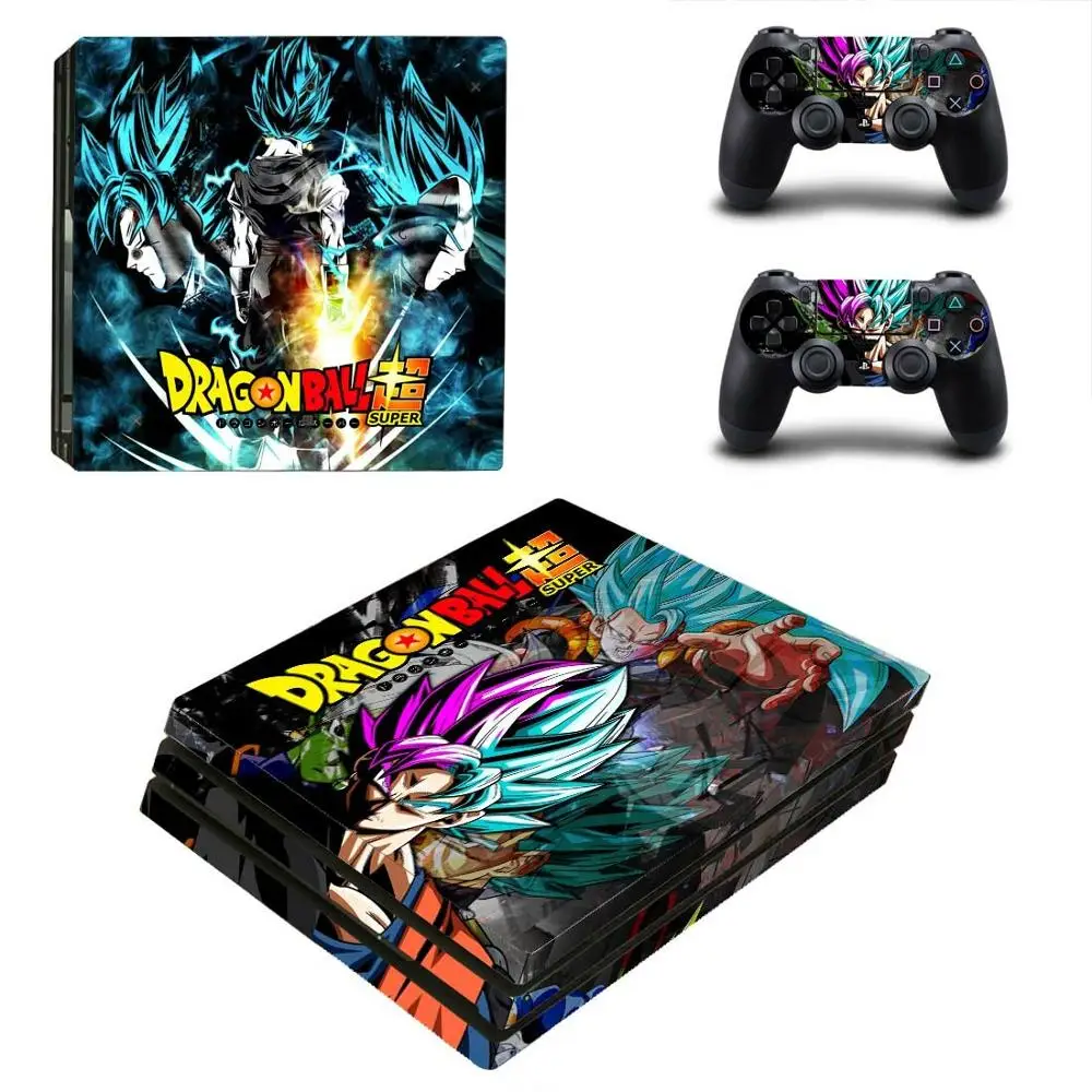 Dragon Ball Super PS4 Pro Stickers PS 4 Play station Skin Sticker Pegatinas For PlayStation console and controller | Электроника