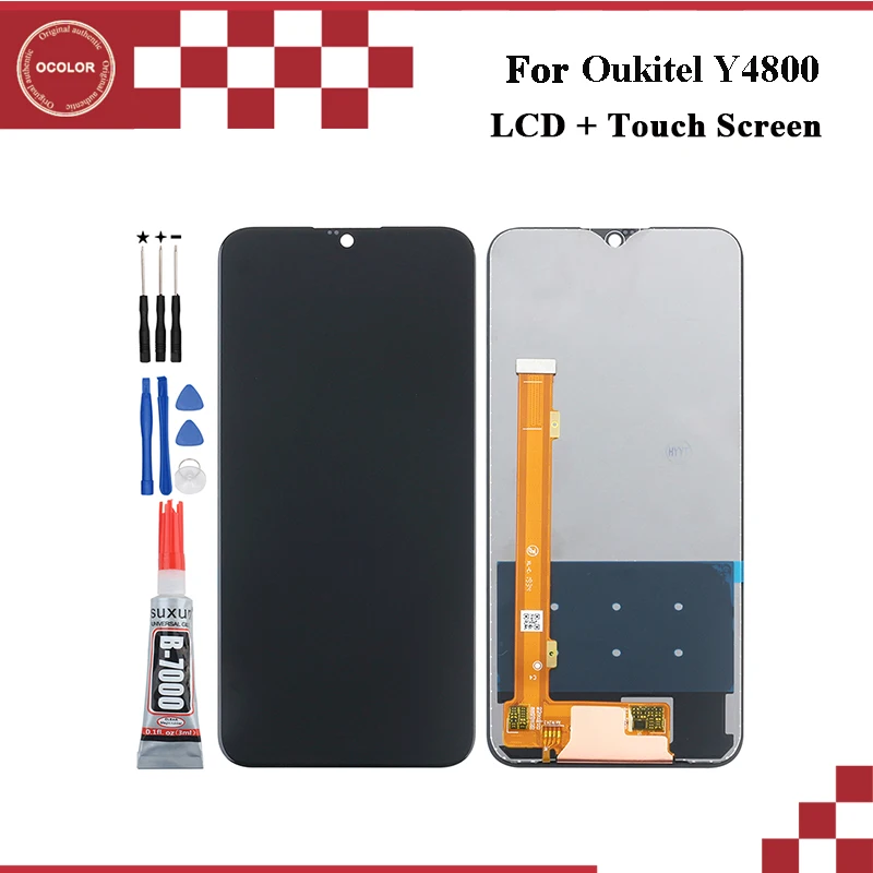 Ocolor для Oukitel Y4800 ЖК-дисплей и кодирующий преобразователь сенсорного экрана в