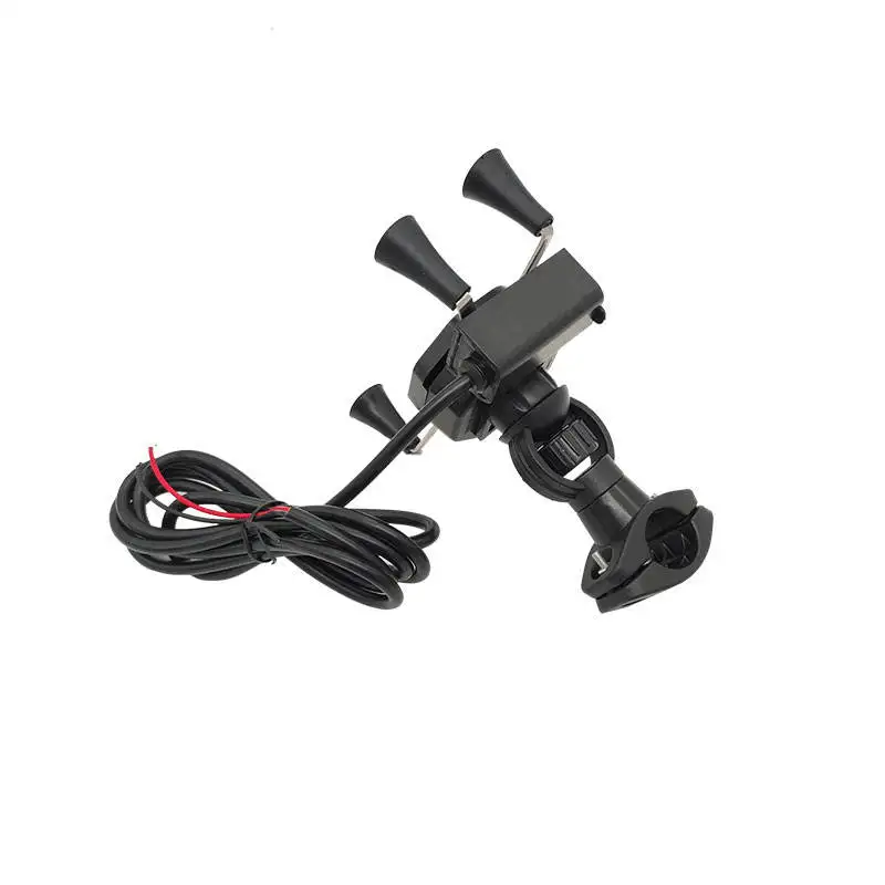 

motorcycle bike abs handlebar mount phone charging holder bracket