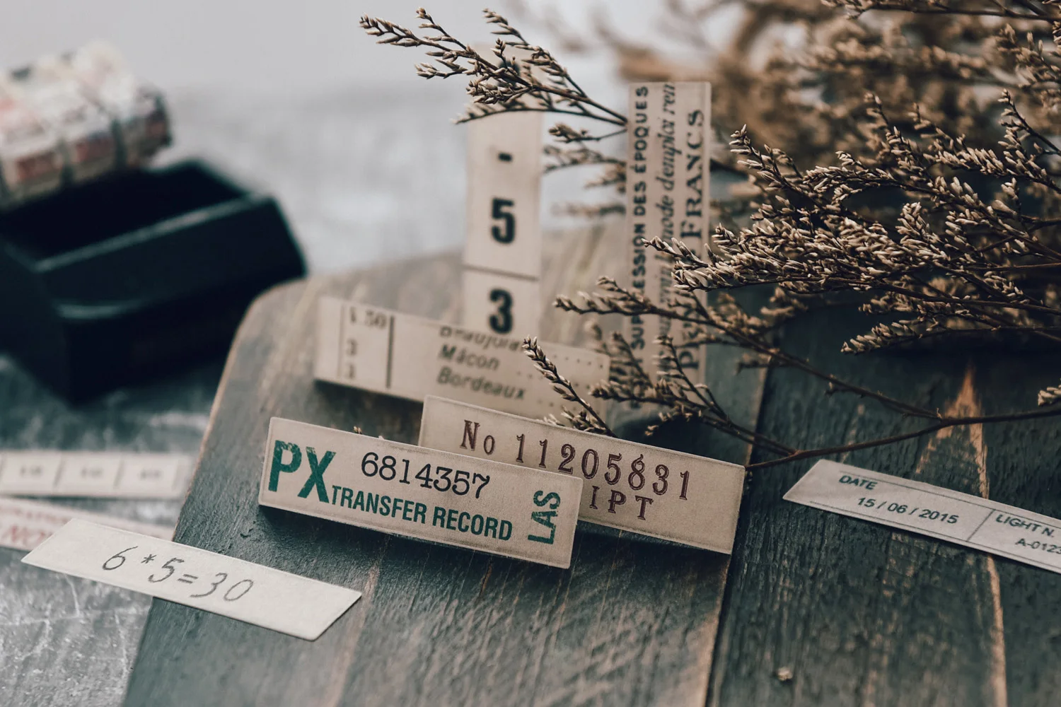 Бумажные наклейки для скрапбукинга почтовый штамп в стиле ретро с цифрами 70 шт.