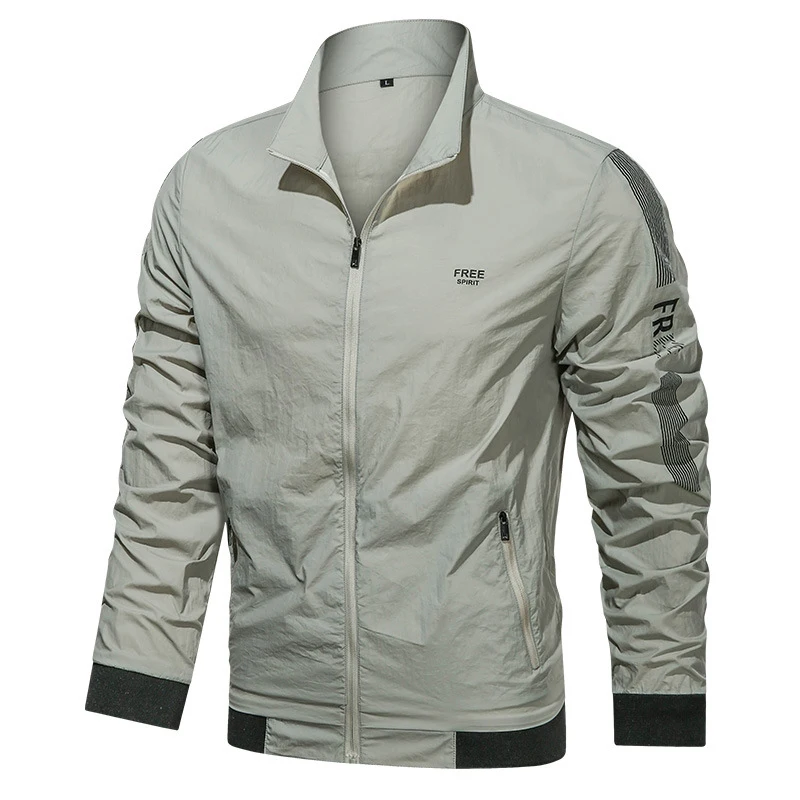 DIMUSI летние мужские солнцезащитные куртки повседневная мужская Тонкая дышащая