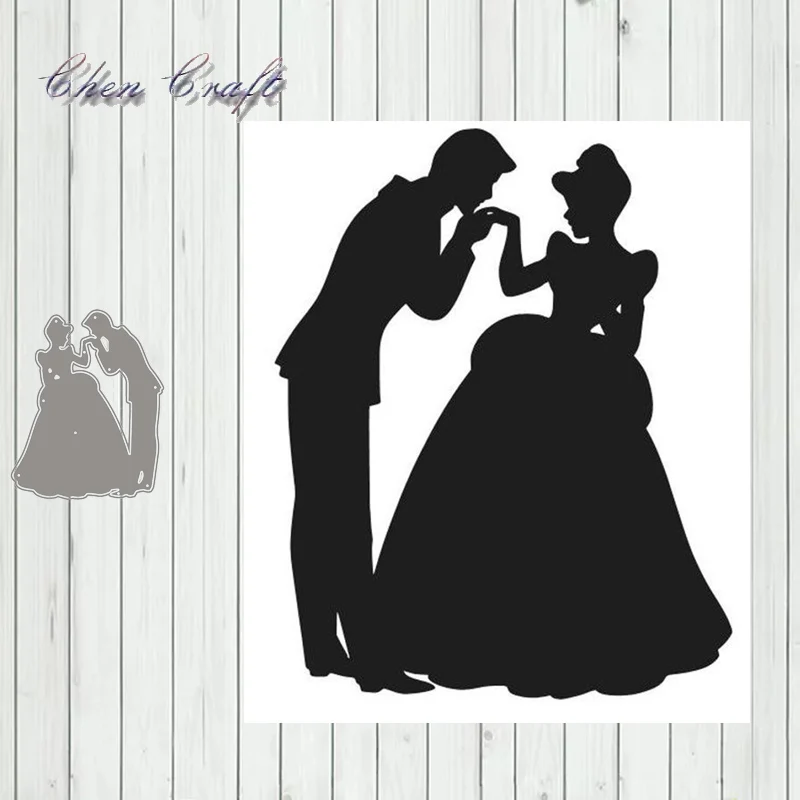 Тапочки для влюбленных любовь металлические высекальные формы трафарет