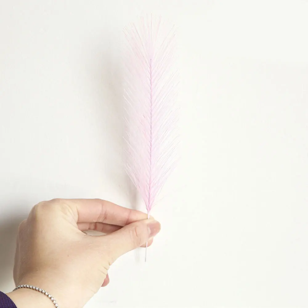 Pink 50 шт./лот Bulrush Натуральные Сушеные небольшие пампасы трава Phragmites, свадебные цветы букет 7 цветов для домашнего декора - Цвет: Pink