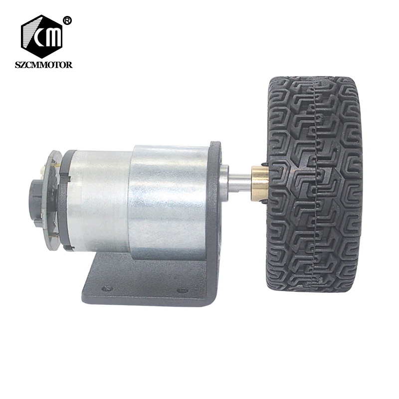Редукторный двигатель постоянного тока 12 В 24 с датчиком холла комплект колес для