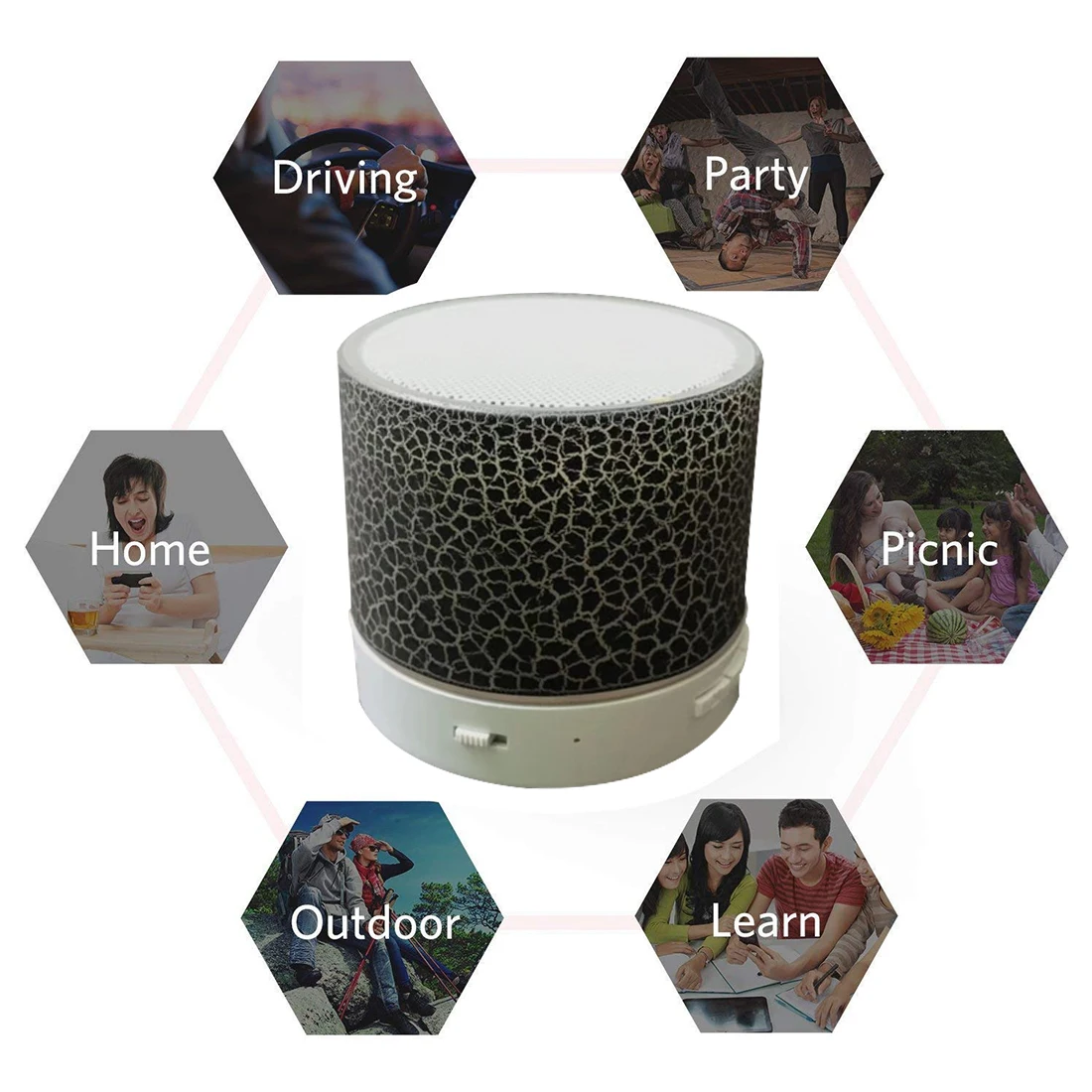 Bluetooth Колонка A9 беспроводная со светодиодной подсветкой|Портативные колонки| |