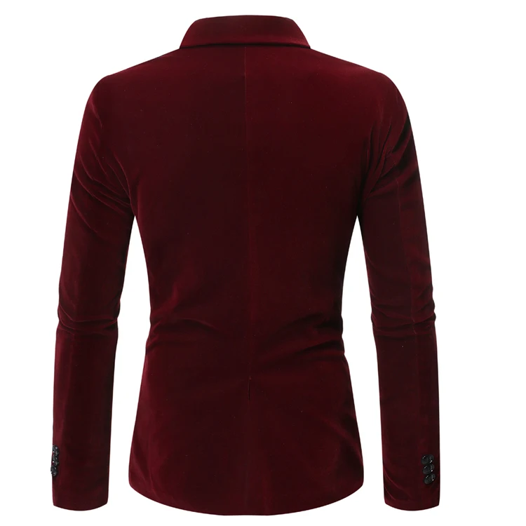 Мужская одежда повседневный мужской костюм, блейзер Masculino Slim Fit на одной пуговице формальный сценический Свадебный костюм блейзеры костюмы куртка плюс размер
