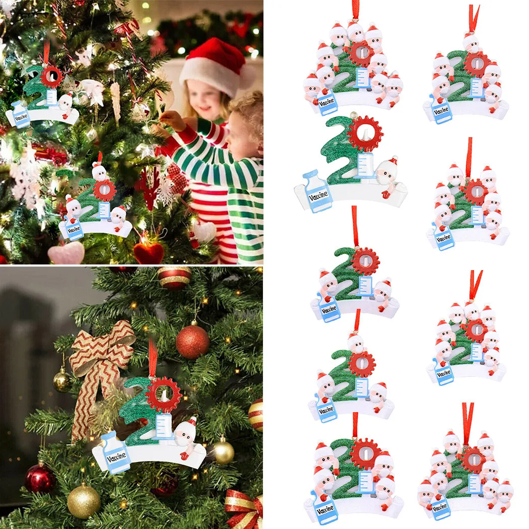 

New Year Christmas Tree Pendant DIY Family Name Doll Santa Claus Christmas Hanging Pendant Christmas Tree Decor Xmas Gifts