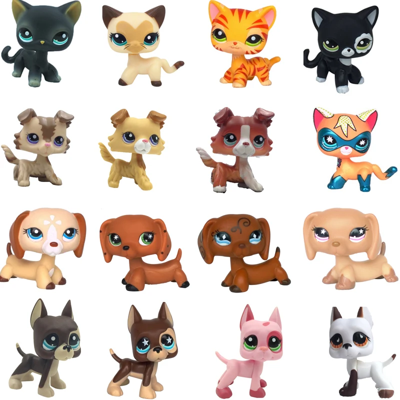 Lps кошка из коллекции pet shop игрушки реальной котенок короткой черной и желтой