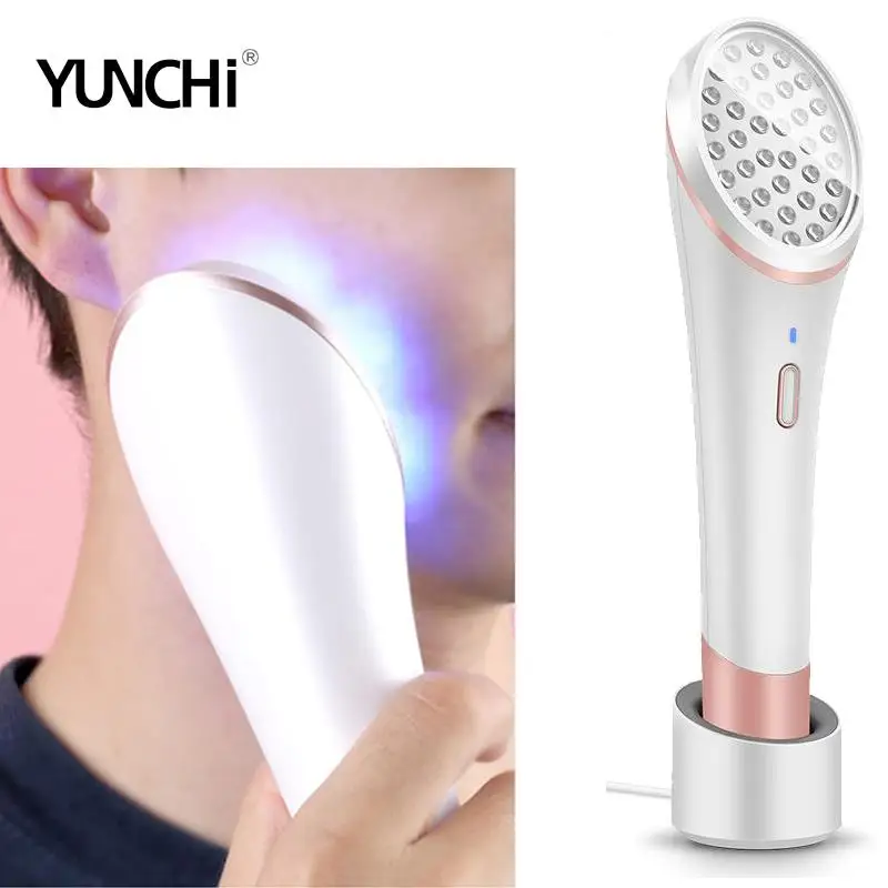 Прибор для удаления акне инструмент красоты домашний беспроводной с красным и