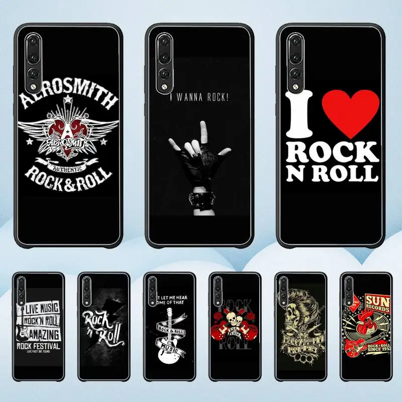 

ROCK'N ROLL Phone Case For Huawei G7 G8 P7 P8 P9 P10 P20 P30 Lite Mini Pro P Smart Plus Cove Fundas