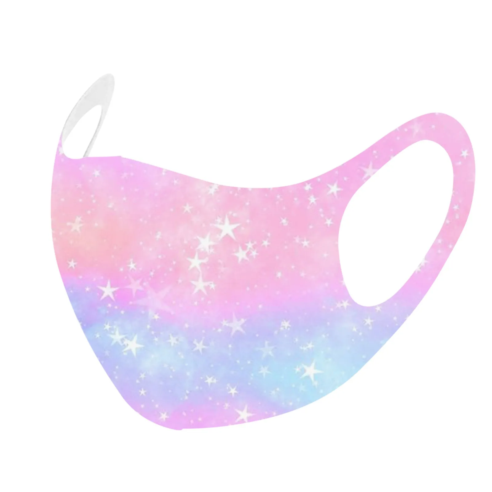 

1PC Adult Printed Ice Silk Face Mask To Protect Against Dusts Haze Breathable Washable Cosplay Mondkapjes