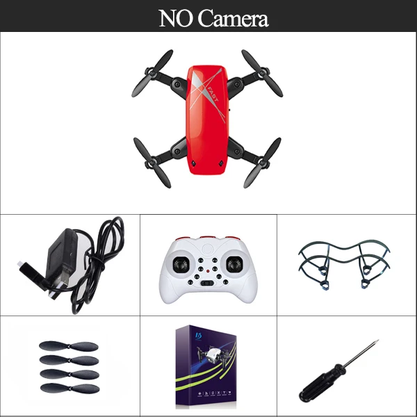 S9-no cam-1B S9M WiFi FPV складной мини Радиоуправляемый Дрон высота 2,4G 720P камера Дрон селфи Квадрокоптер управление с приложением Вертолет подарок S9HW S9 - Цвет: S9-no cam-1B