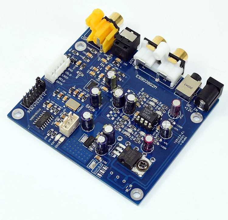 YJ ES9038 Q2M I2S DSD волоконный коаксиальный вход декодер плата DAC|Усилители мощности| |