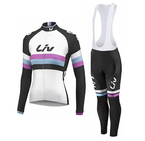 LIV Pro Team Велоспорт Джерси Набор быстросохнущая весна/осень женский длинный рукав Джерси Велоспорт комбинезон Mtb Ropa Ciclismo Hombre