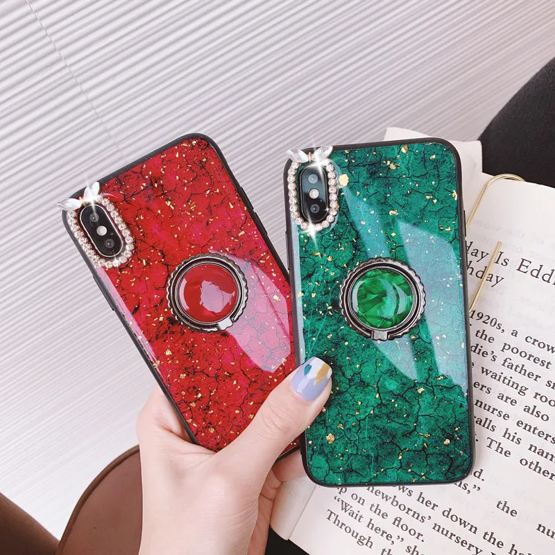 Для OPPO R7 S Plus для R9 R9S R11 R11S Чехол подставка с бриллиантами эпоксидная крышка |