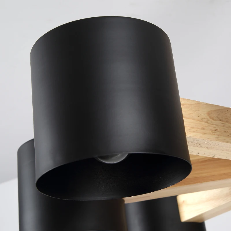 Фонарь для дома потолосветильник светильник с абажуром лампа Techo белая/черная