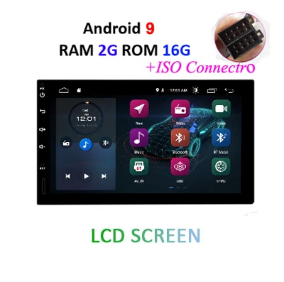 DSP ips 4G 64G Android 9,0 2 Din Универсальное автомобильное радио ПК мультимедийный плеер видео gps головное устройство в тире для NISSAN/VW/TOYOTA OBD2 - Цвет: ISO 2G 16G LCD