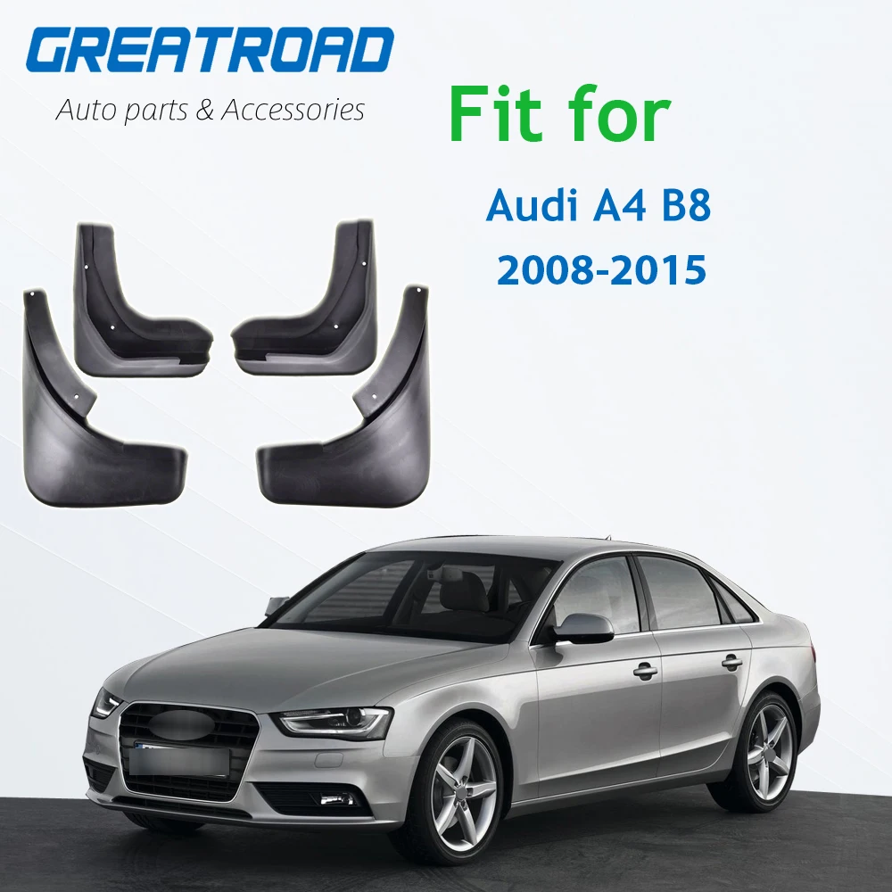 4 шт. Автомобильные Брызговики для Audi A4 B8 2008 2009 2010 2011 2012 2013 2014 2015|Грязезащита| |