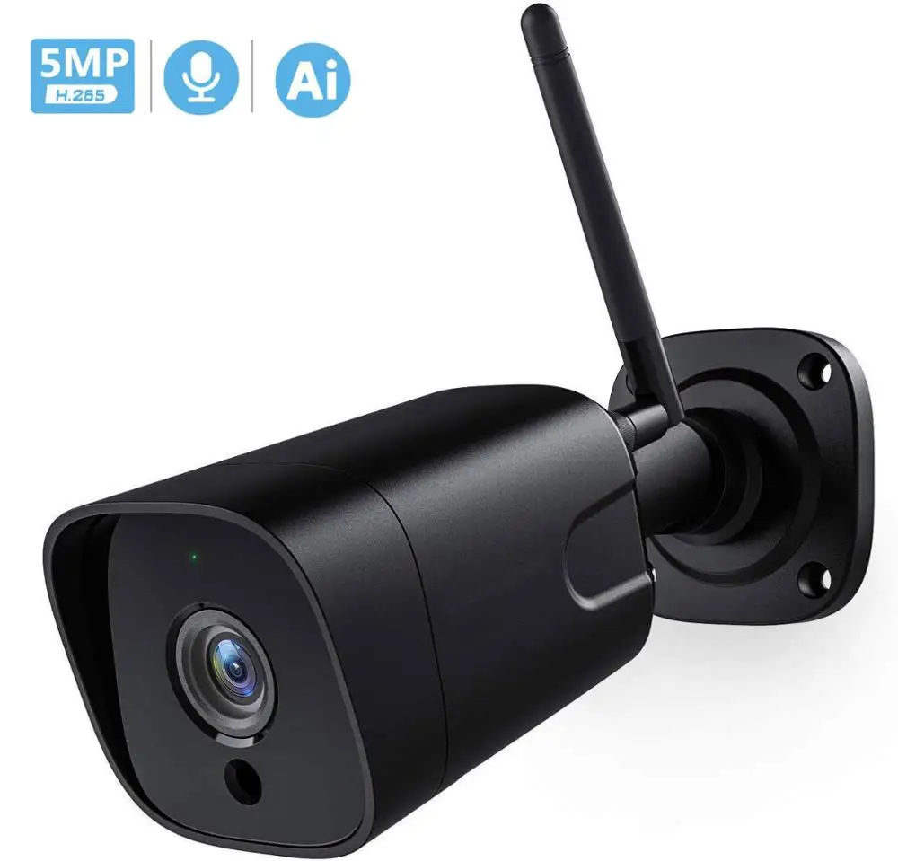Наружная IP-камера 5 Мп с Wi-Fi беспроводная инфракрасная камера записью звука 1080P