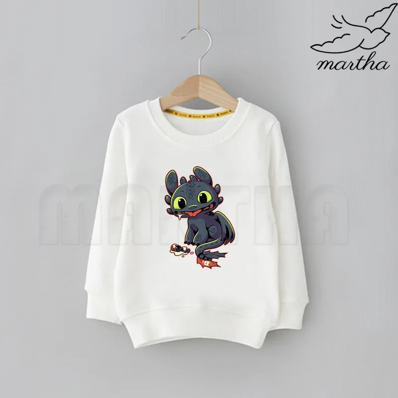 Толстовки с капюшоном для мальчиков и девочек изображением Беззубика ночной