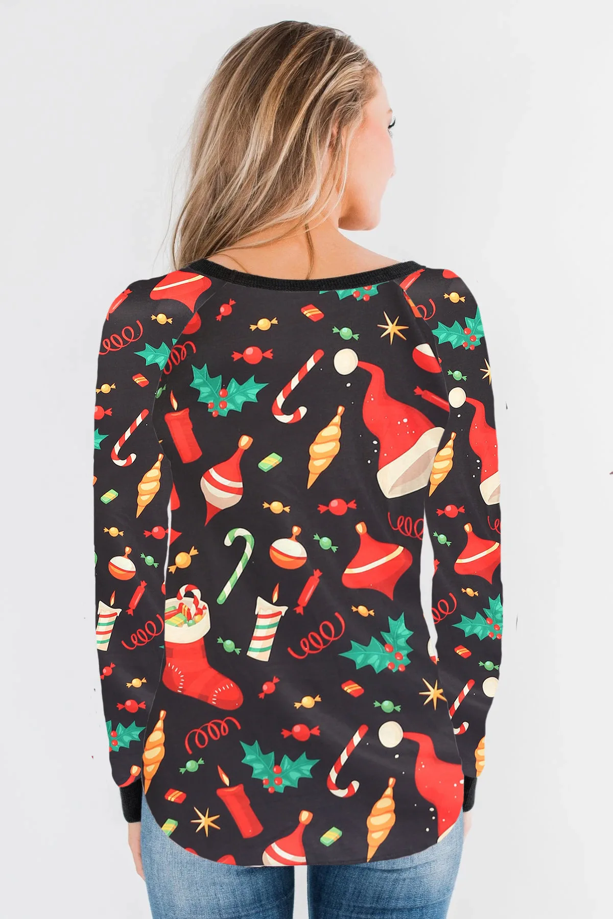 Новинка осени 2020 женская футболка с рождественским принтом хит продаж топ