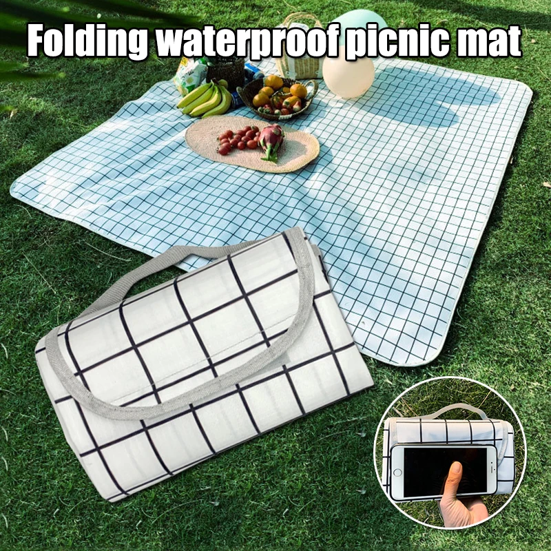

Waterproof Sand Proof Picnic Blanket Foldable Portable Camping Blanket Water-Resistant Beach Mat Outdoor Picnic Camping Supplies