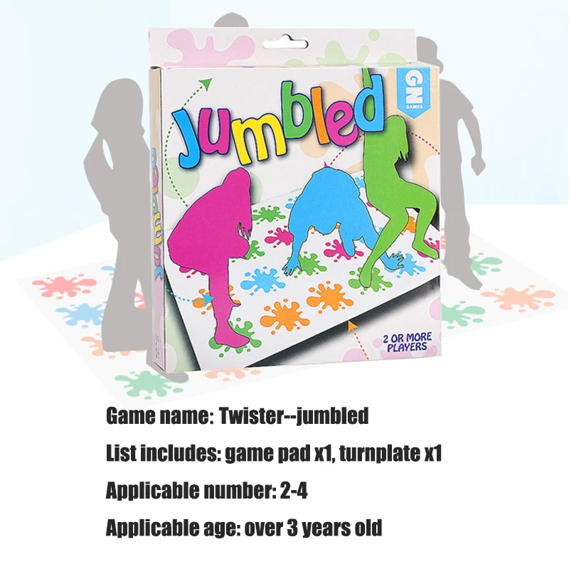 

Hasbro Twisters Funny Family Party Game Indoor Outdoor Interactive Group Toy Classic Board Games For Children Adult Christmas