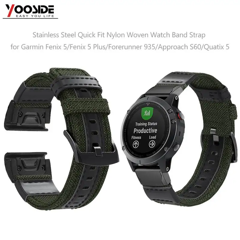 Ремешок для часов нейлоновый Garmin Fenix 5/5 Plus/Instinct/Quatix 5 22 мм|Смарт-аксессуары| |