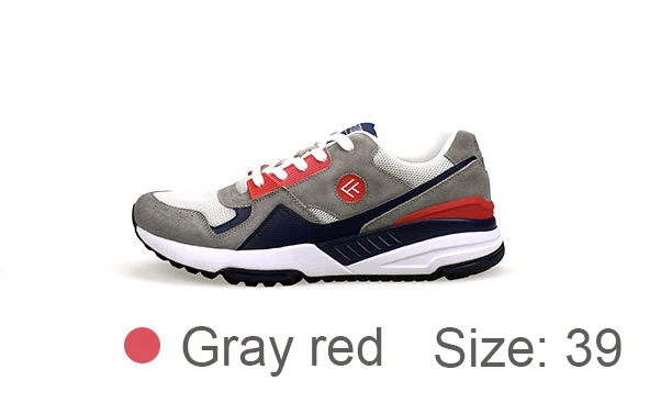 Gray red 39 Оригинальная спортивная обувь Xiaomi FREETIE, амортизация, дышащая гибкая Повседневная обувь для хранения энергии, подвесные кроссовки, обувь для всех - Цвет: Gray red 39