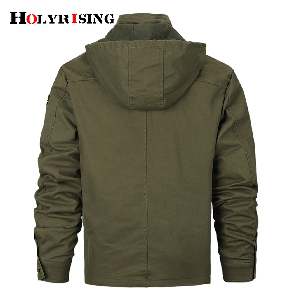2020 Plus Size Military Jacket Men Hooded100% Cotton Pilot Coat Army Men's Bomber Jackets Cargo Flight Male 6XL | Мужская одежда
