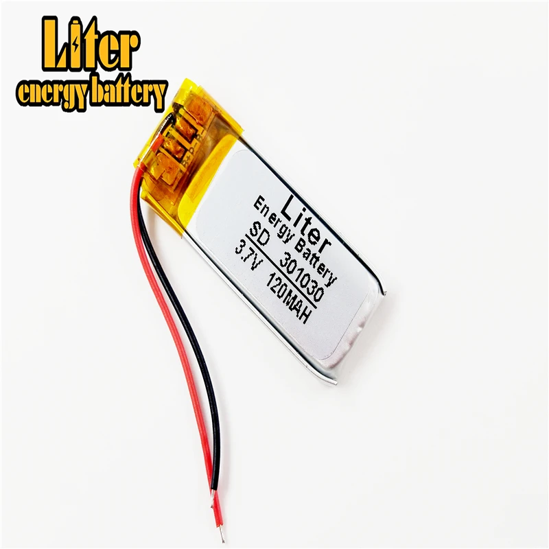 Литий-полимерный аккумулятор 3 7 V 120mAh 301030 литиевая полимерная аккумуляторная