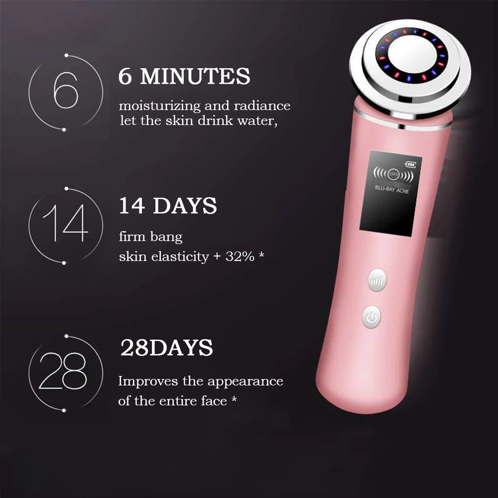 Mesotherapy Electroporation RF Radio Frequency LED Photon Skin Care Beauty Device Face Lifting Wrinkles Removal | Красота и здоровье