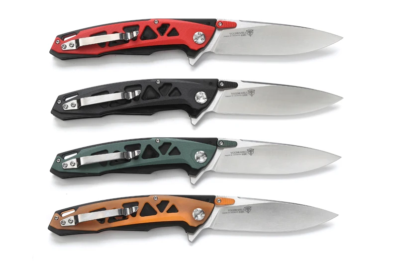 Складной нож Nimoknives yggdrail Flipper рукоятка из G10 лезвие 440с для мячей кемпинга охоты