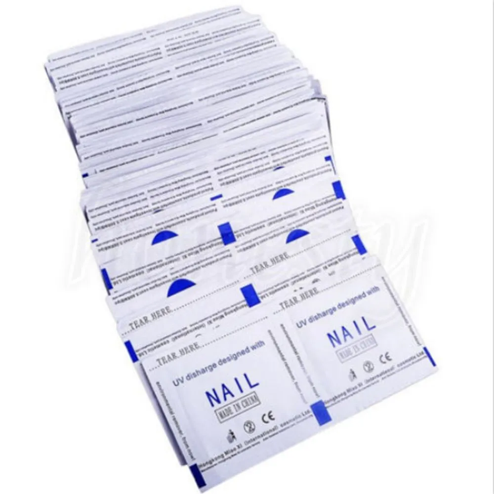 10 шт. обезжириватель для ногтей Гель лак снятия лака салфетки безворсовые