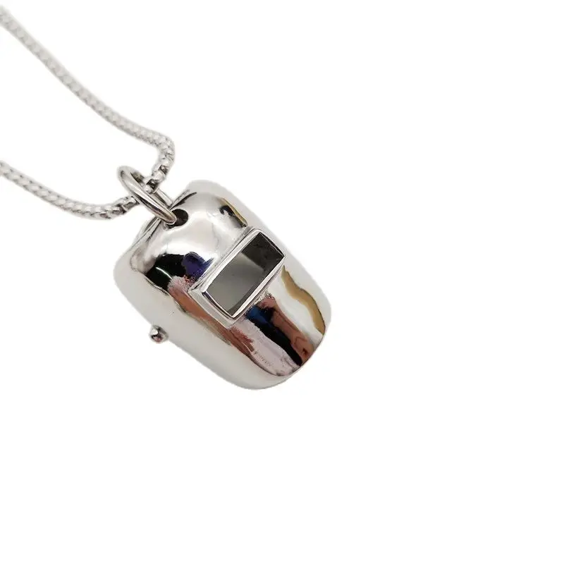 Новинка мужское хип хоп ожерелье с подвеской маской из нержавеющей стали