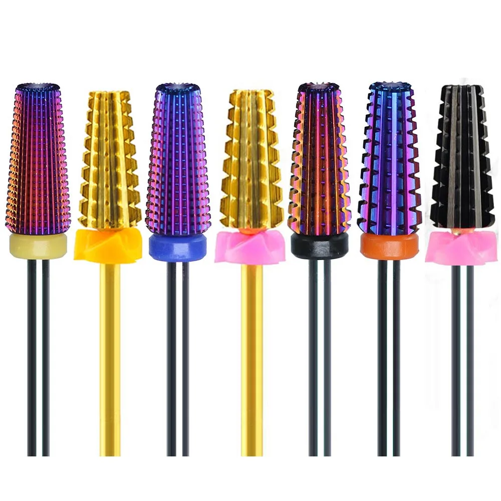 2020 Высокое качество Фиолетовый карбида фрез для маникюра/педикюра 5 в 1