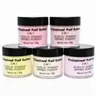 Пудра акриловая розовая, желтая, нюдовая, коричневая, 5 бутылокнабор, 1 унция