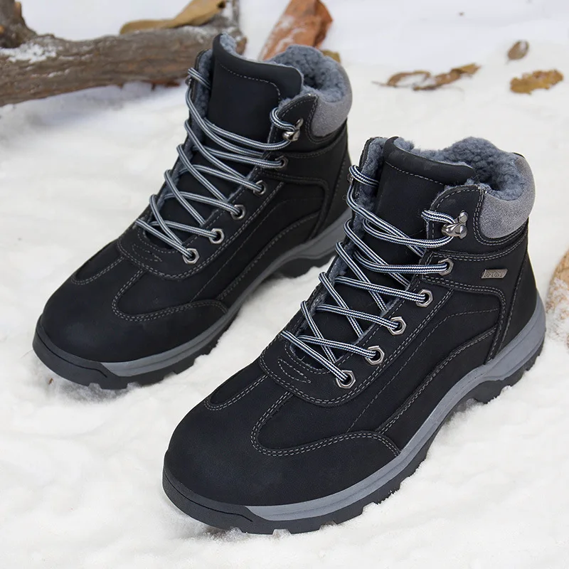 Мужские брендовые водоотталкивающие ботинки Merkmak коричневые кожаные на