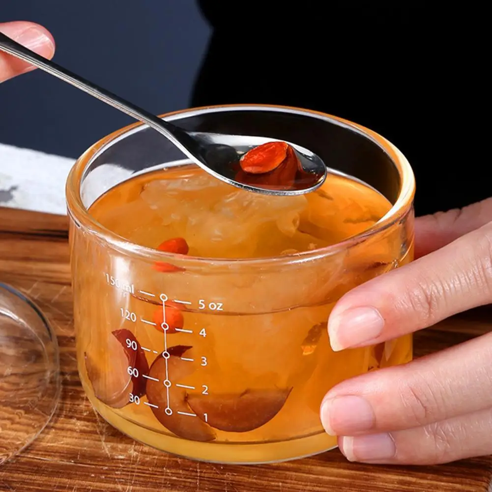 

150ml Transparent Steamed Egg Bowl Heat-resistant Round Versatile Portable Egg Cooking Bowls Kitchen Supplies