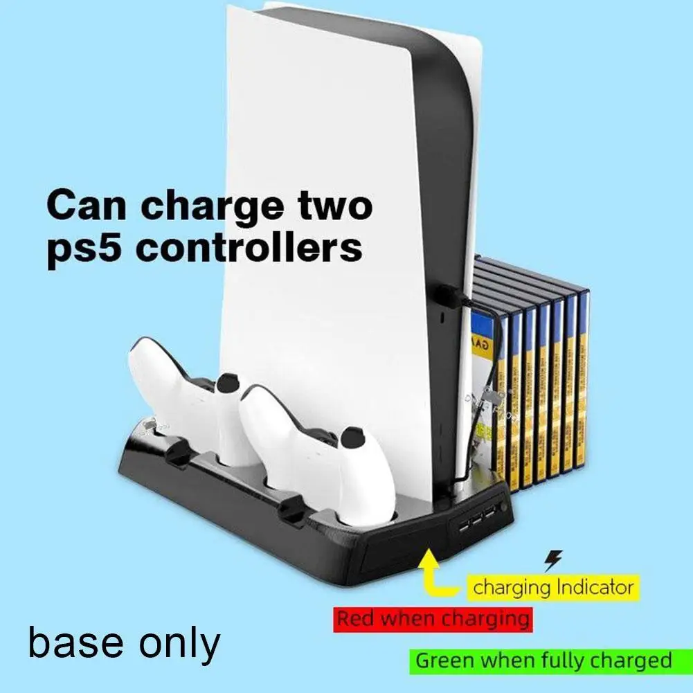 

Многофункциональный лоток для зарядки PS5 3 в 1 DE/UHD, охлаждающая база, подставка для зарядного устройства, держатель для игровой ручки