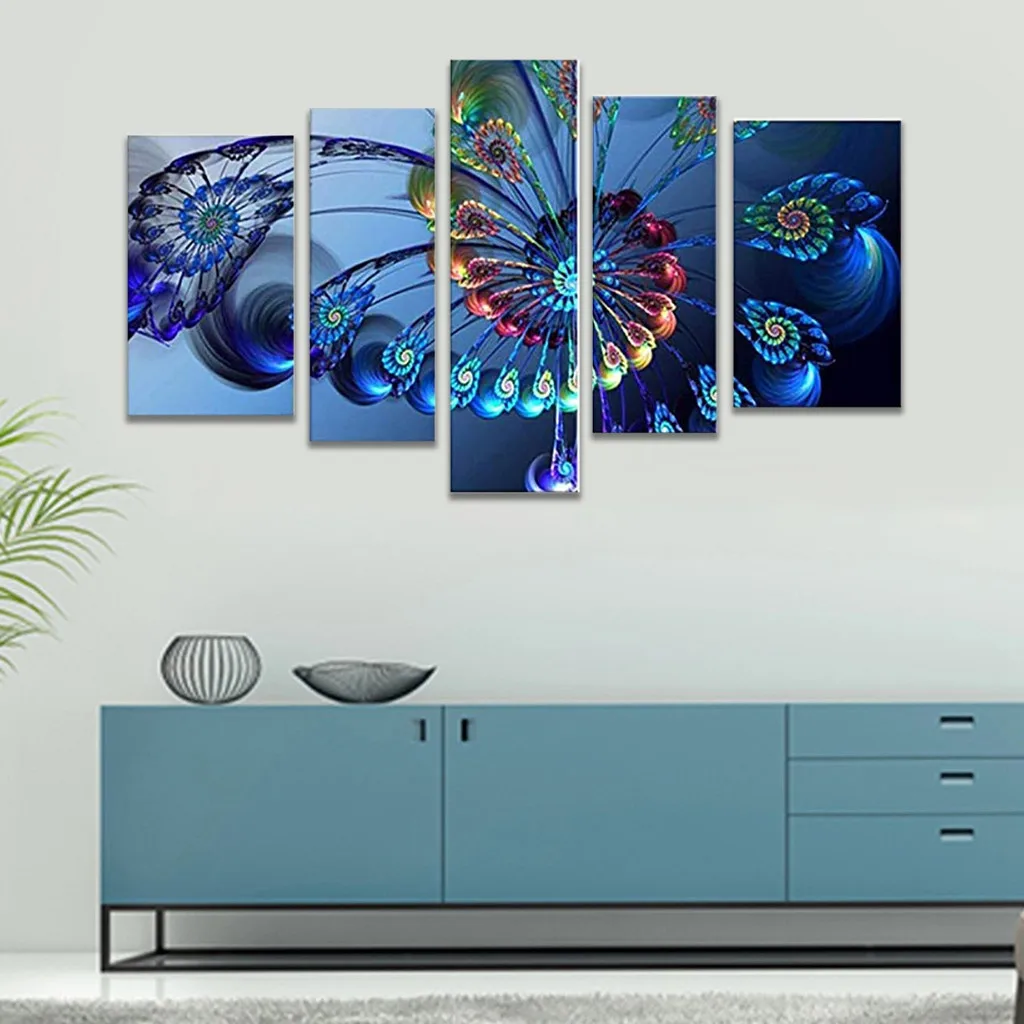 5 шт.. Печать на холсте картина без рамы современное искусство маслом печать для
