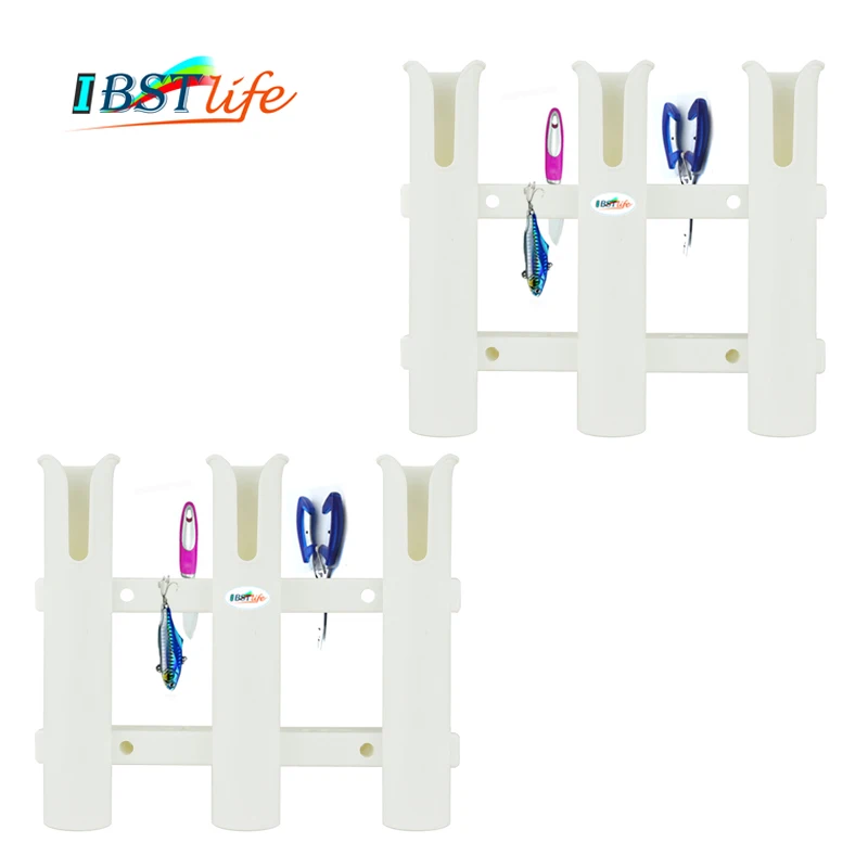 

2X 3 трубы ссылка белого АБС-пластик Удочка стеллажи для выставки товаров держатель удочка стеллаж для выставки товаров гнездо для морской р...