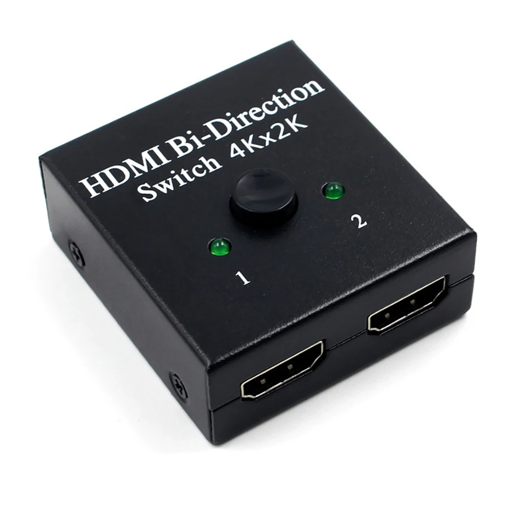 2,0 двухнаправленный интеллектуальный коммутатор 3D Ultra HD 4K HDMI двунаправленный 2,0 Переключатель концентратор 2x1 1x2 HDCP UHD 1080p 4K разрешение HDCP - Цвет: Black
